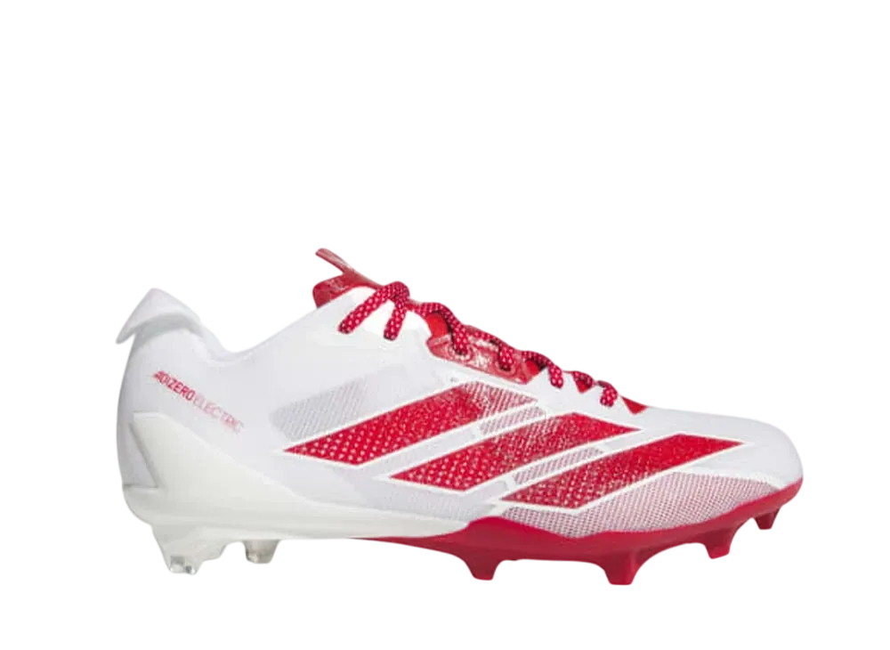 adidas Adizero Electric Football Cleats "Cloud White/Team Power Red 2"