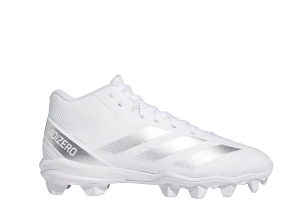 adidas Adizero Impact 2 Molded Football Cleats "Cloud White/Silver Metallic"