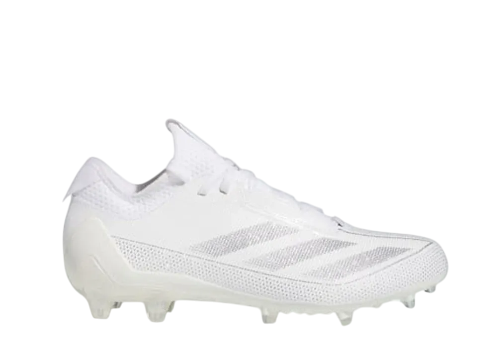 アディダス アディゼロ エレクトリック1 フットボールスパイク "クラウドホワイト/シルバーメタリック"