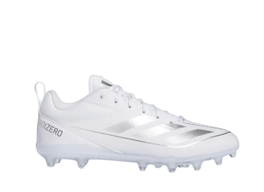 adidas Adizero Electric 2 Football Cleats "Cloud White/Silver Metallic"