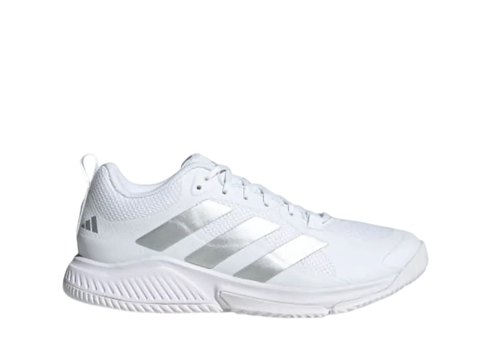 アディダス ウィメンズ コート チーム バウンス2.0 "クラウドホワイト/シルバーメタリック/グレーワン"