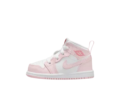 ナイキ TD ジョーダン1 ミッド "ピンクフォーム/ファイヤーレッド/ホワイト" (キッズ)
