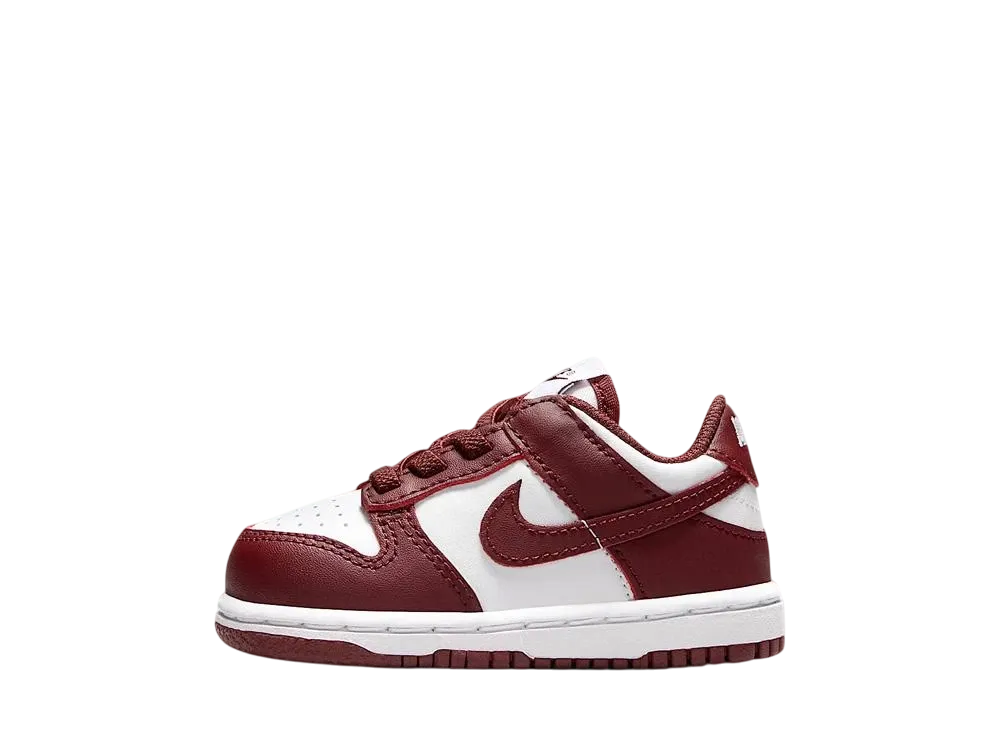 Nike TD Dunk Low "White/Gym Red/Redwood"