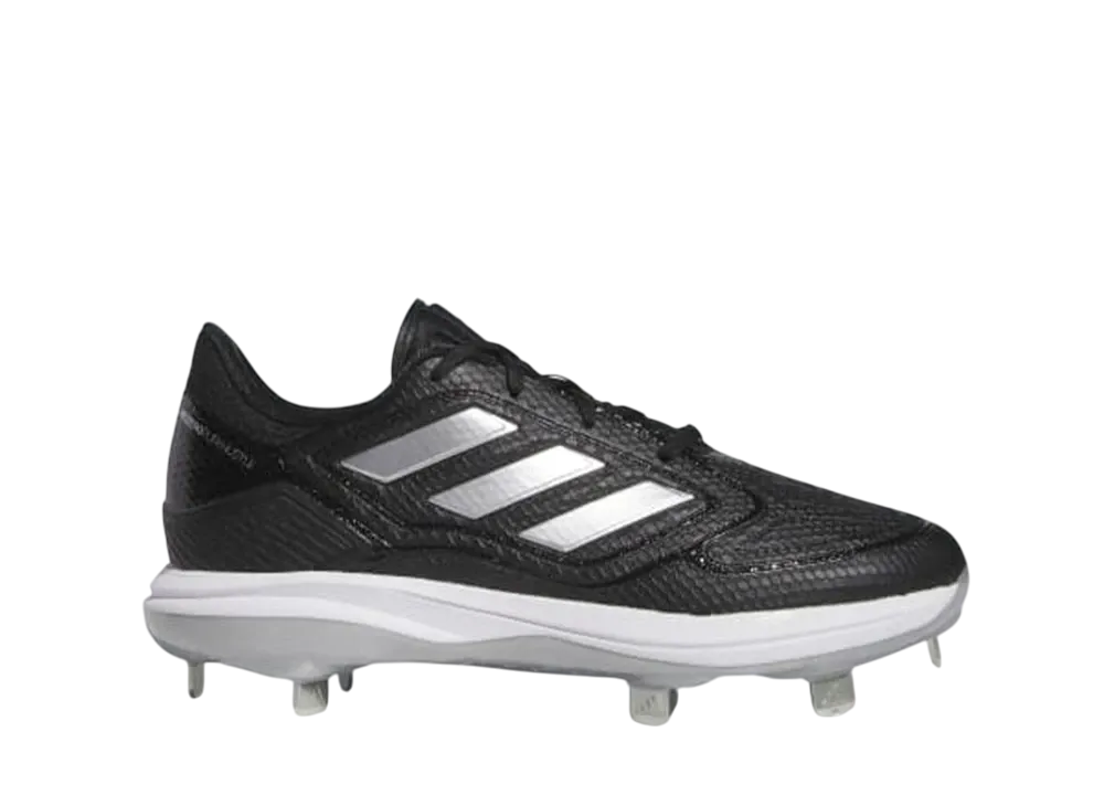 アディダス ウィメンズ アディゼロ ピュアハッスル3 スパイク "コアブラック/シルバーメタリック/クラウドホワイト"