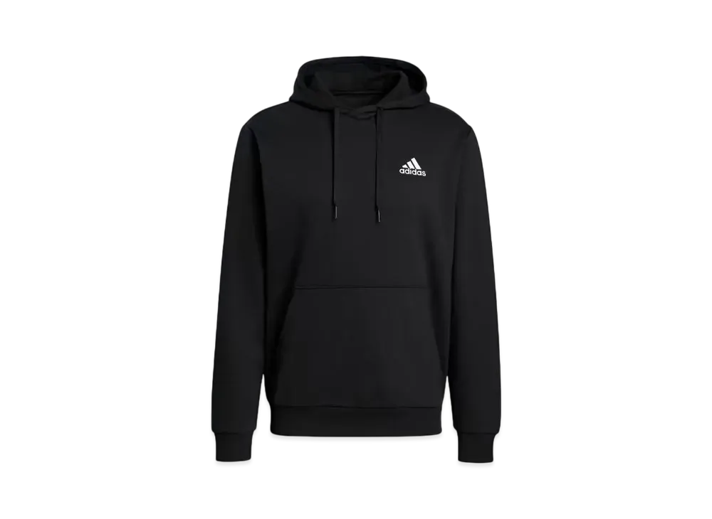adidas Essentials Fleece Parka "Black/White"