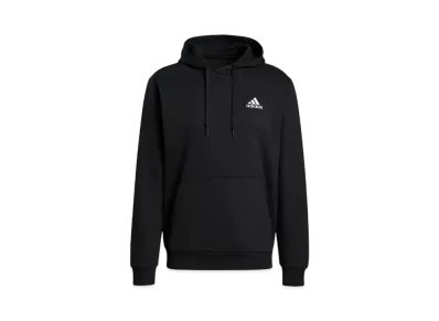 adidas Essentials Fleece Parka "Black/White"
