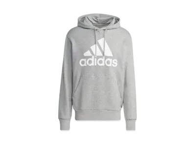 adidas Essentials French Terry Big Logo Parka "Medium Grey Heather"