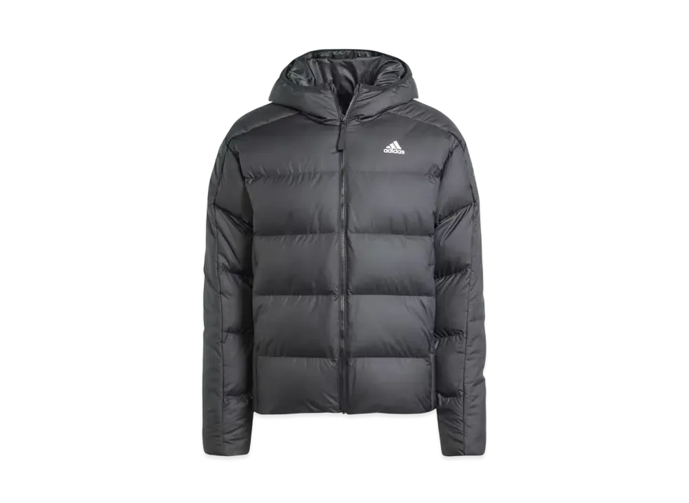 adidas Essentials Midweight Down Hooded Jacket "Black"