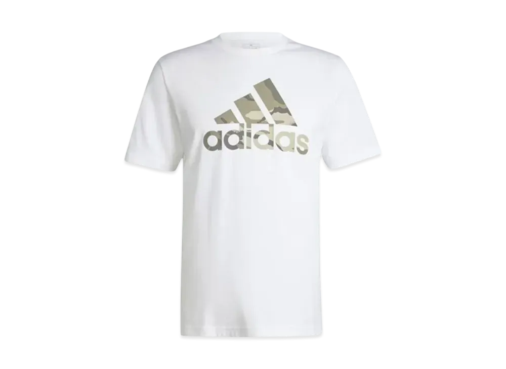 adidas Camo Badge of Sports Graphic Short Sleeve T-Shirt "White"