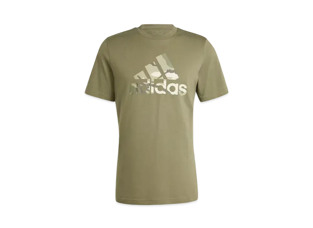 adidas Camo Badge of Sports Graphic Short Sleeve T-Shirt "Olive Strata"