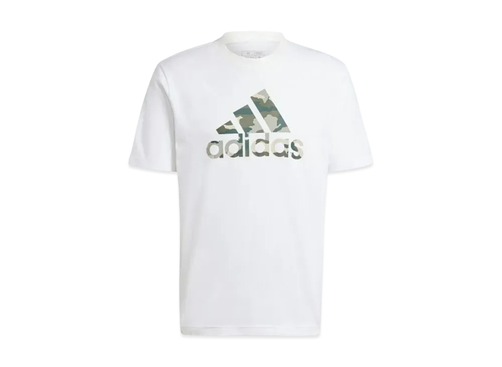 adidas Camo Badge of Sports Graphic Short Sleeve T-Shirt "White"