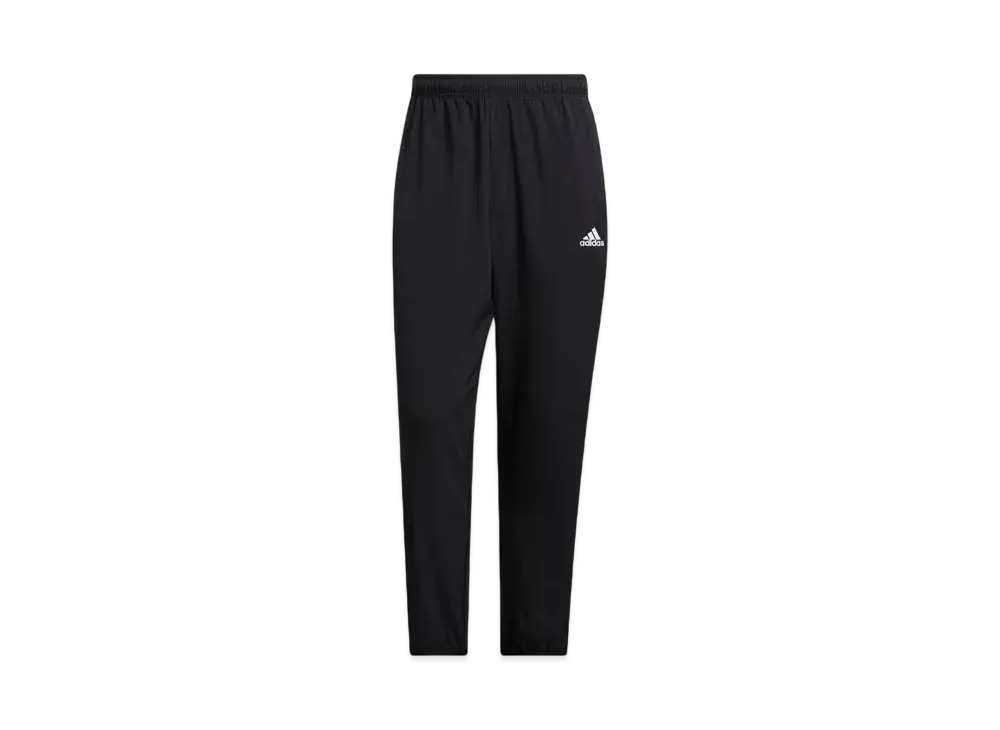 adidas Three Stripes Loose Fit Light Woven Track Pants "Black/White"