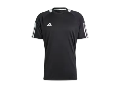 adidas Sereno Aeroready Three Stripes Short Sleeve T-Shirt "Black/White"