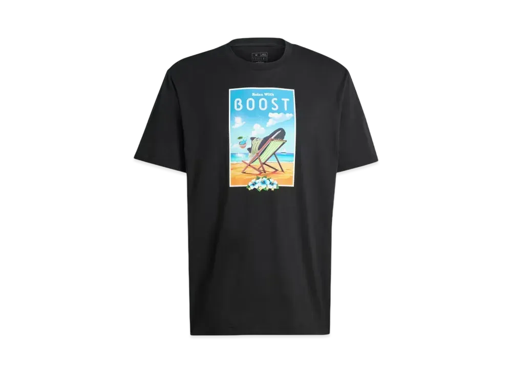adidas Boost Short Sleeve Graphic T-Shirt "Black"
