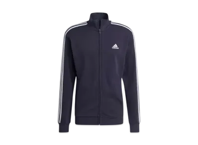 adidas Basic Three Stripes French Terry Tracksuit "Legend Ink"