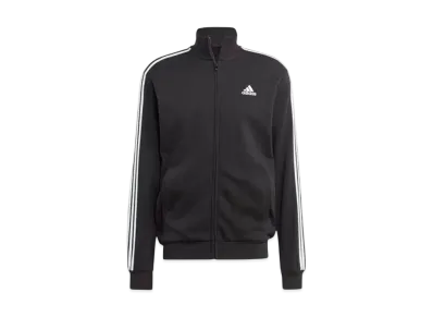 adidas Basic Three Stripes French Terry Tracksuit "Black"