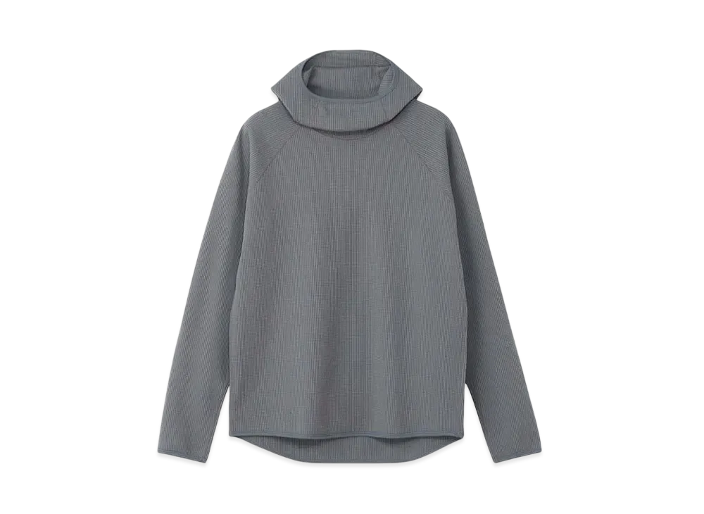Goldwin Waffle Light Long Sleeve Hoodie (Unisex) "Cloud Gray"