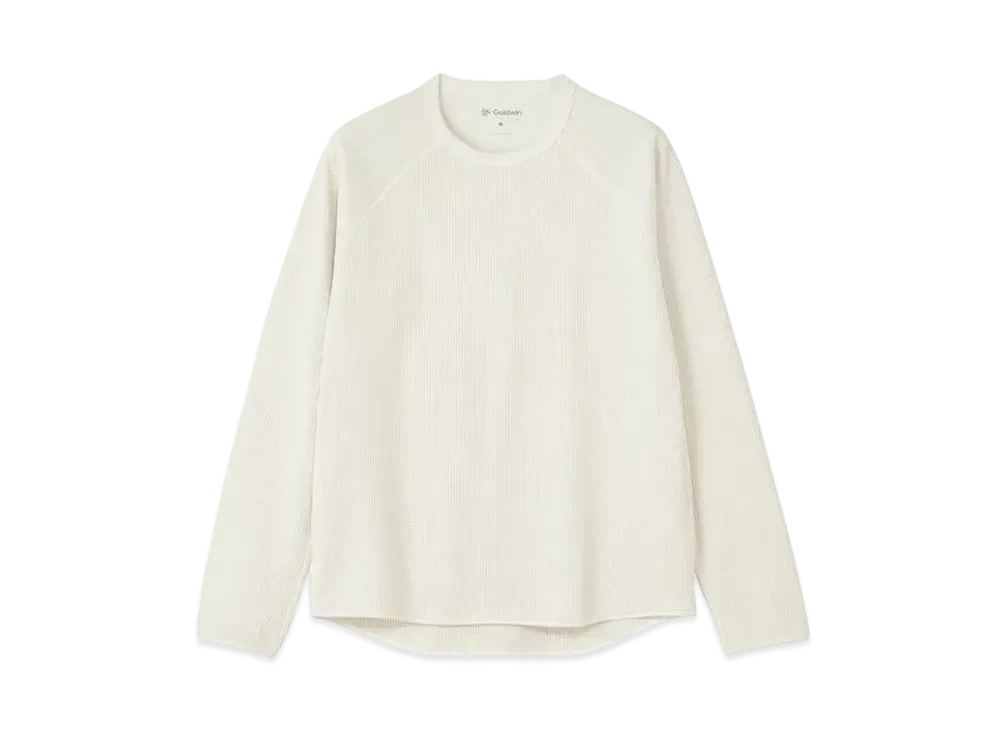 Goldwin Waffle Light Long Sleeve T-shirt (Unisex) "Ivory"