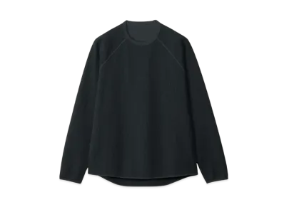 Goldwin Waffle Light Long Sleeve T-shirt(Unisex) "Black"
