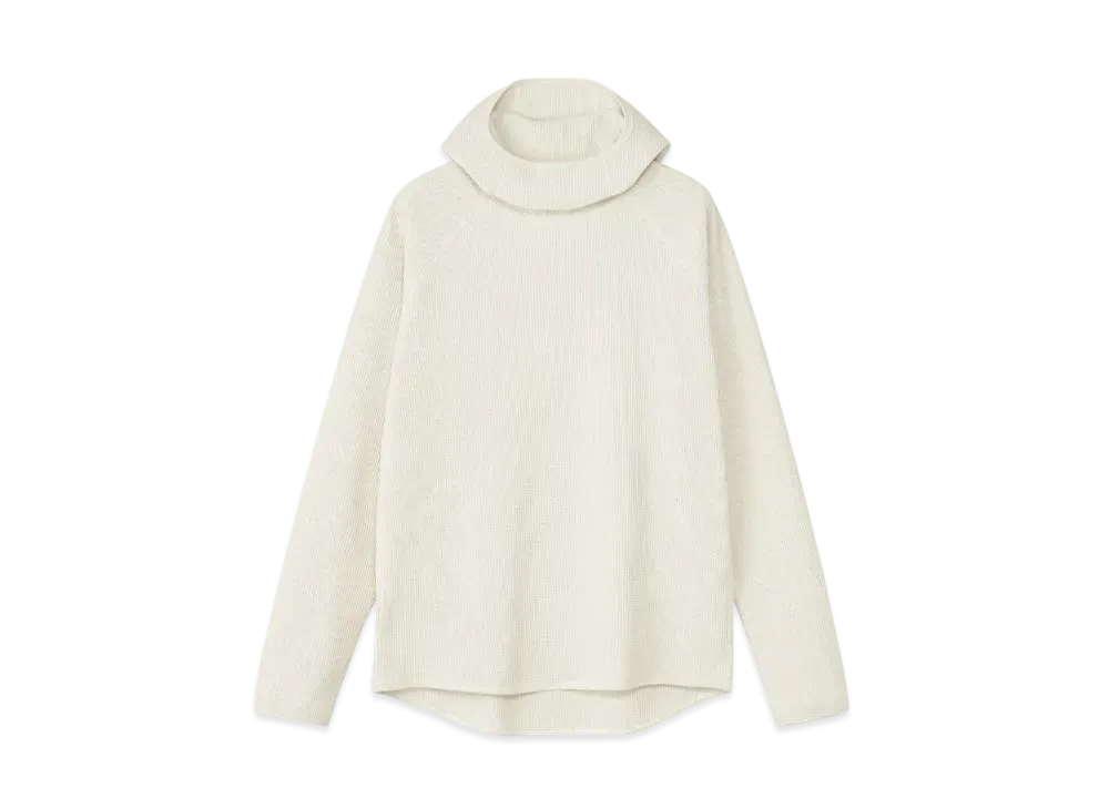 Goldwin Waffle Light Long Sleeve Hoodie (Unisex) "Ivory"