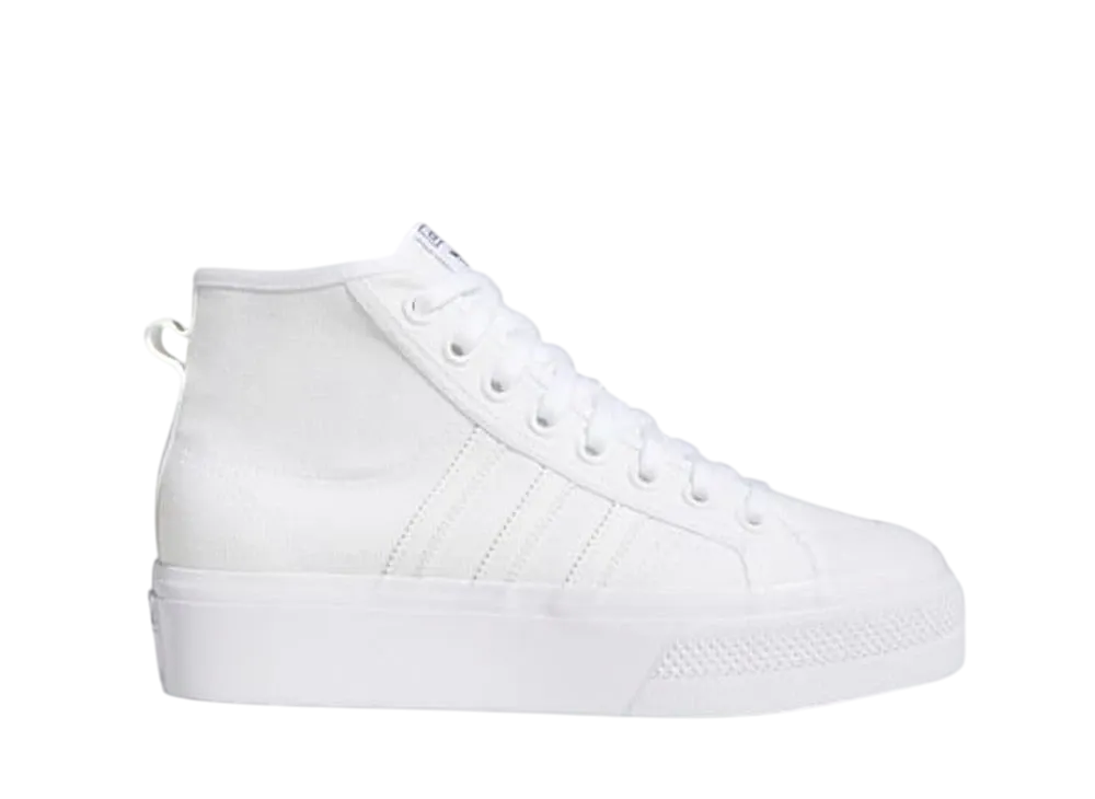 adidas Women's Nizza Platform Mid "Cloud White"