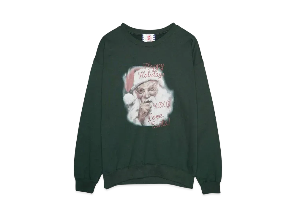SON OF THE CHEESE WHITE CHRISTMAS CREWNECK SWEATSHIRT "GREEN"