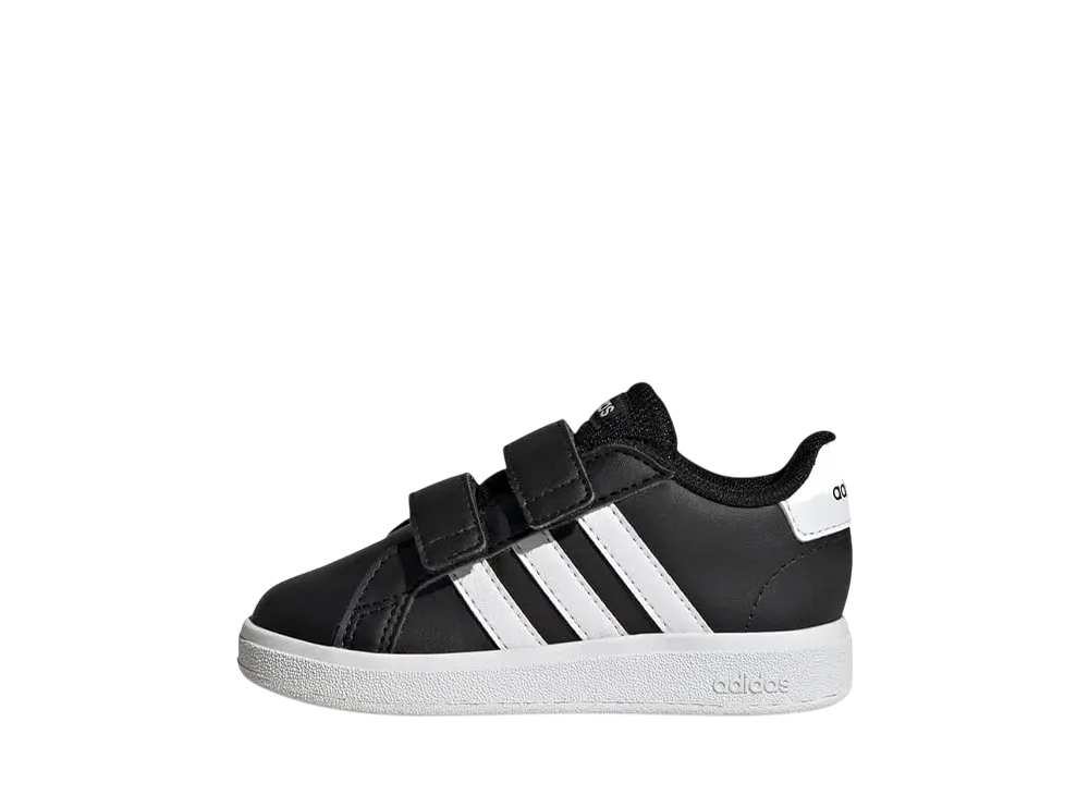 アディダス TD グランドコート2.0 CF I "コアブラック/フットウェアホワイト" (キッズ)