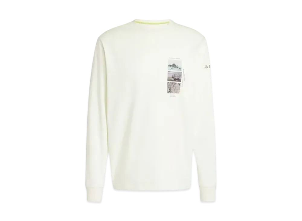 adidas National Geographic Long Sleeve Graphic T-Shirt (Gender Neutral) "Ivory"