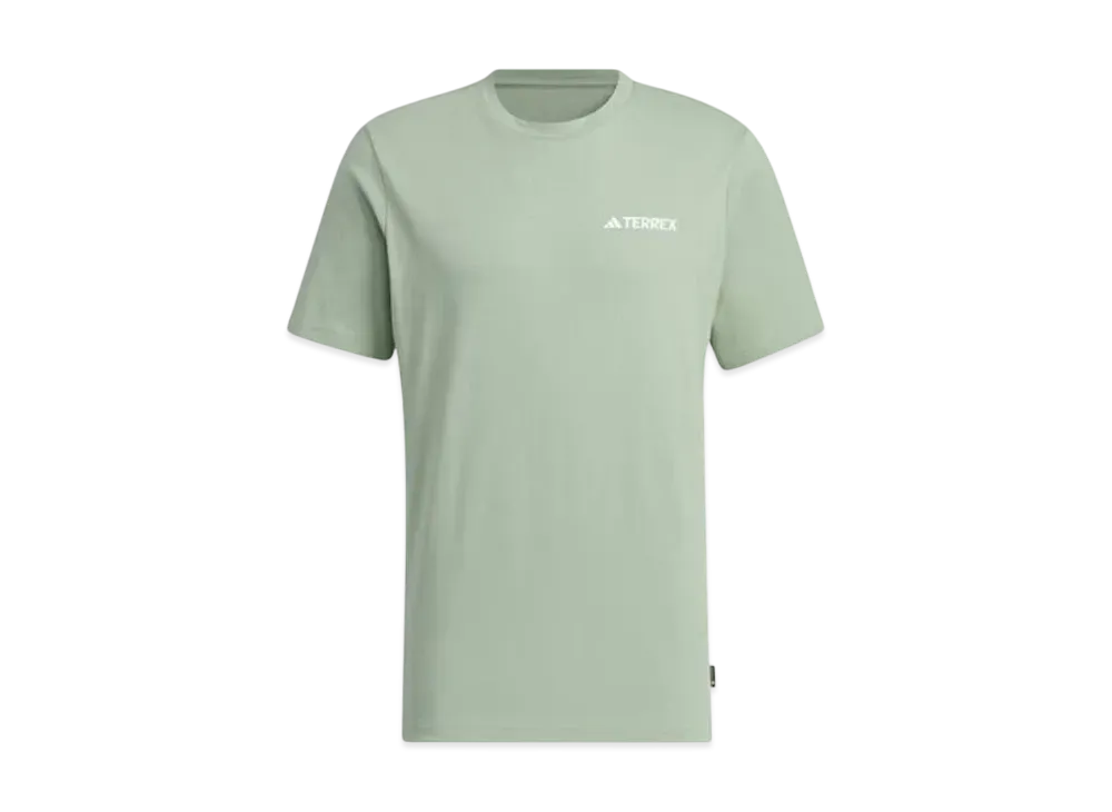 adidas Graphic Polygiene 230 GSM Short Sleeve T-Shirt "Silver Green"