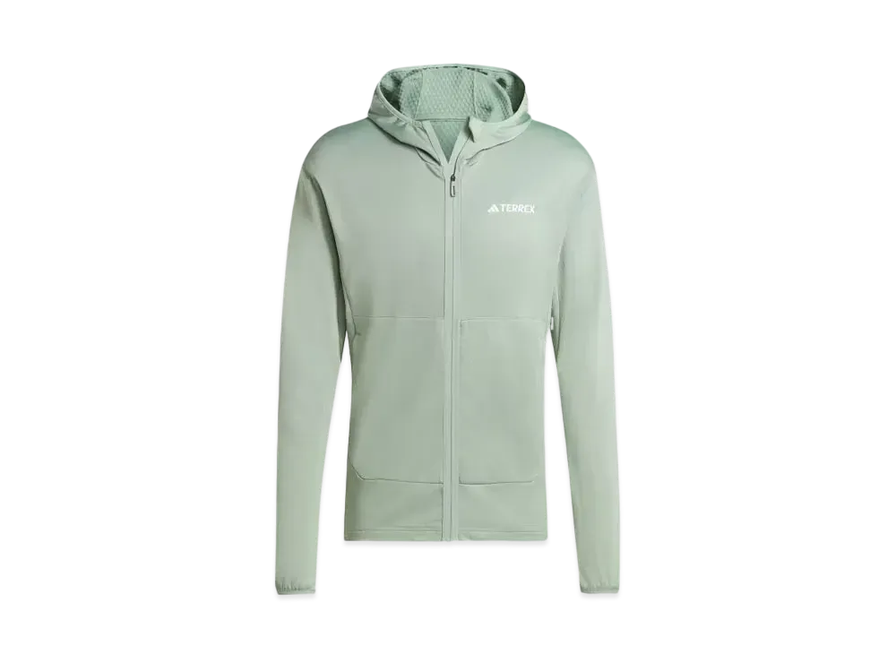 adidas Telex Xperior Light Fleece Hooded Jacket "Silver Green"