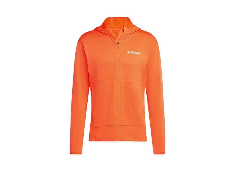 adidas Telex Xperior Light Fleece Hooded Jacket "Semi Impact Orange"