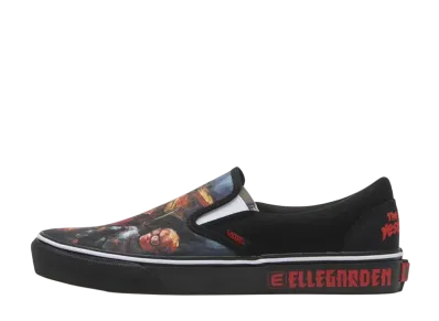 ELLEGARDEN × Vans Slip-On "Black/Red" (V98CF ELLE)