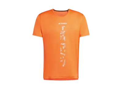 adidas Telex Agravik Trail Running T-Shirt "Semi Impact Orange/White"