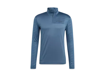 adidas Telex Multi Half Zip Long Sleeve T-Shirt "Wonder Steel"