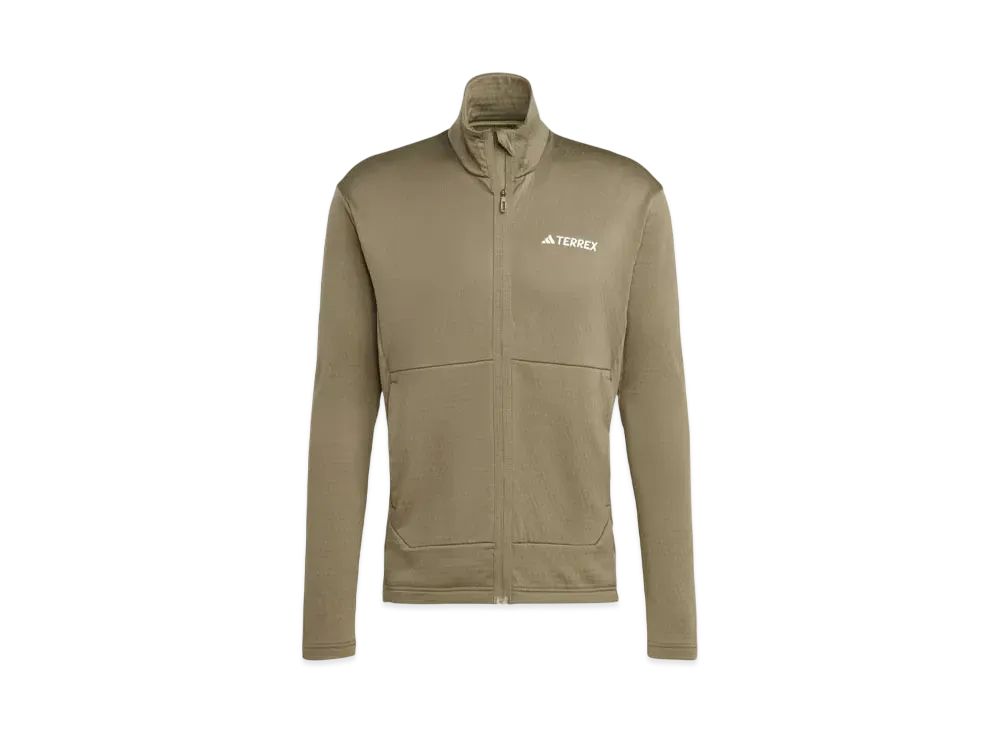 adidas Telex Multi Lightweight Fleece Full-Zip Jacket "Olive Strata"