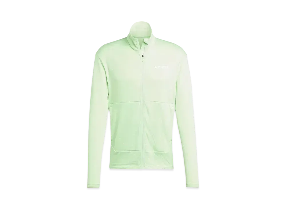 adidas Telex Multi Lightweight Fleece Full-Zip Jacket "Semi Green Spark"