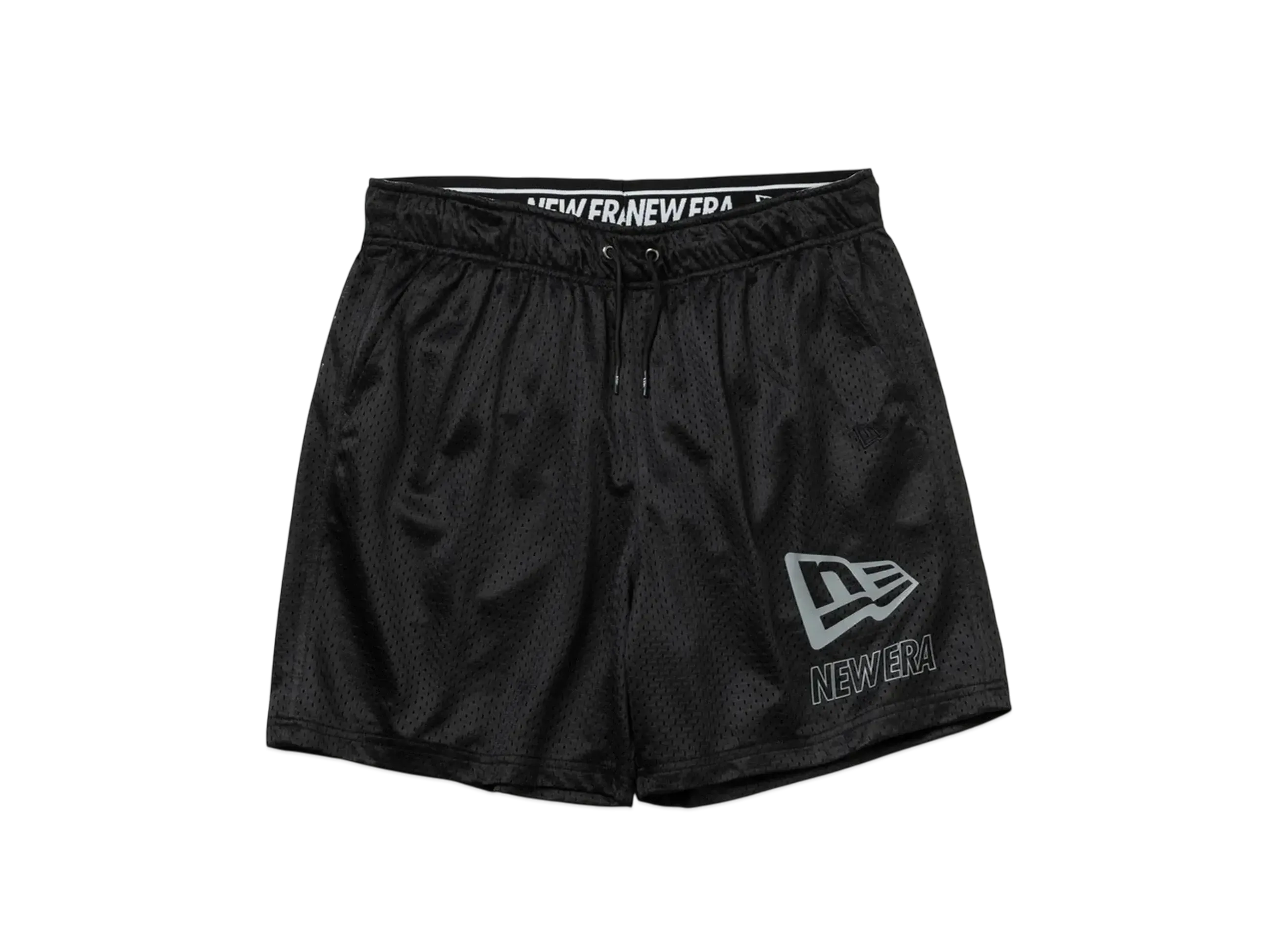 NEW ERA Performance Apparel Mesh Short Pants Big Flag Logo "Black"