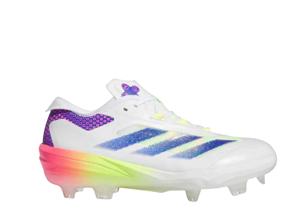 アディダス アディゼロ インパクト TPU ワープ スピード ベースボールスパイク "クラウドホワイト/ルシッドブルー/ルシッドピンク"