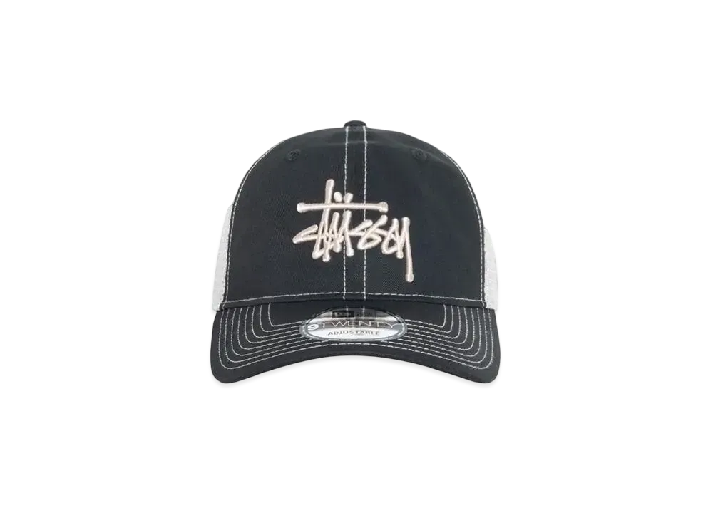 Stussy New Era 9Twenty Basic Trucker "Shade Black"