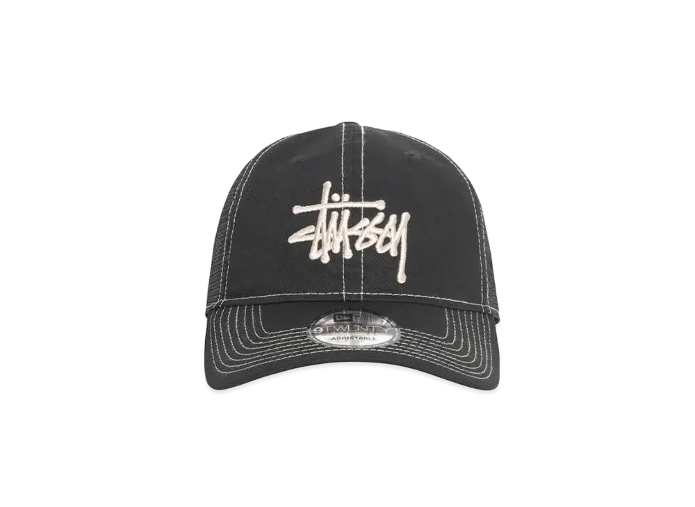 未使用Stüssy×New Era 9TWENTY Basic Trucker黒 Stussy New Era 9Twenty Basic Trucker