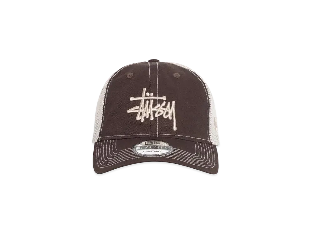 Stussy New Era 9Twenty Basic Trucker "Brown"