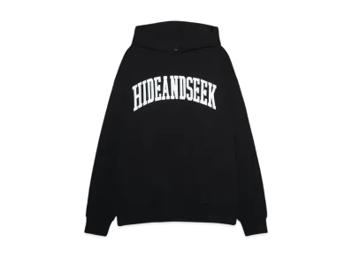 Hide and Seek College Hooded Sweat Shirt(24aw) "BLACK"