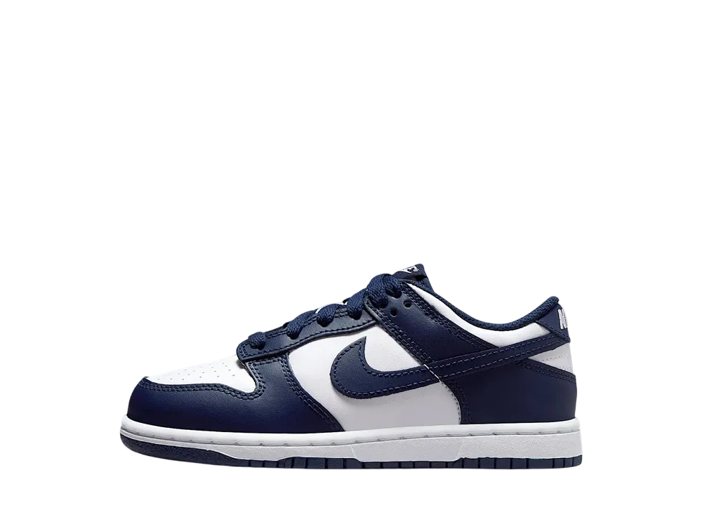 Nike PS Dunk Low "White/White/Midnight Navy"