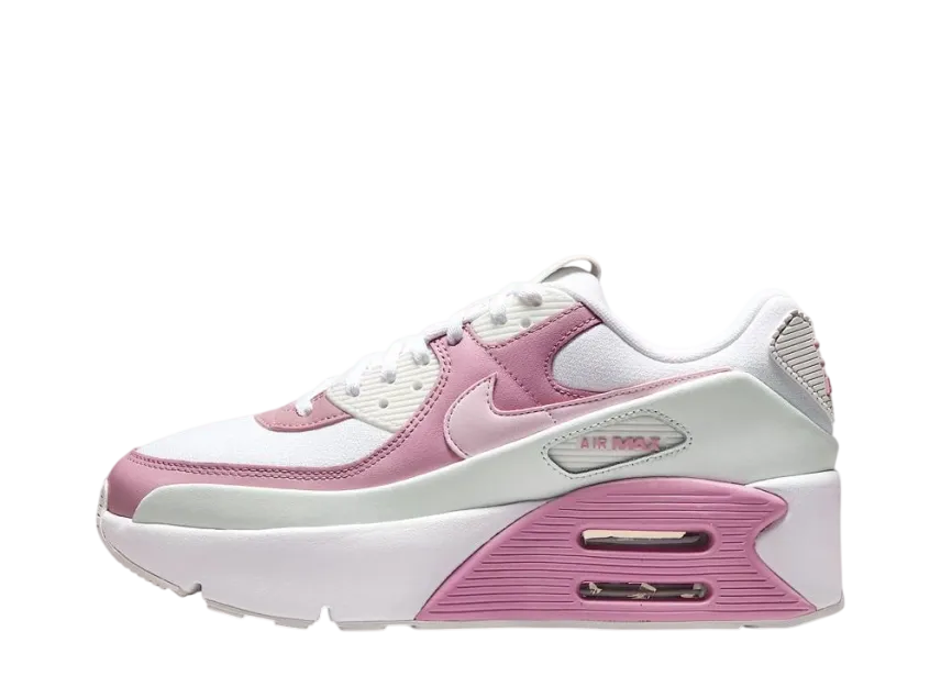 NIKE Air Max 90 LV8 ウィメンズシューズ ホワイト/ピンク Nike Women's Air Max 90 LV8