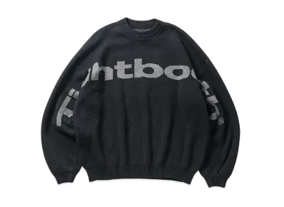 TIGHTBOOTH Big Logo Knit Sweater "Black"