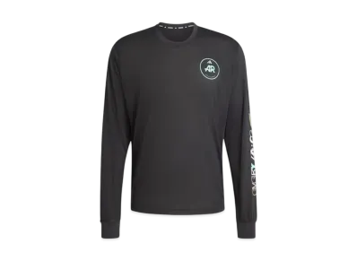 adidas Own The Run Adidas Runner Long Sleeve T-shirt (Gender Neutral) "Black/Black"