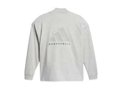 adidas Basketball Long Sleeve T-shirt (Gender Free) "Grey One Mel"