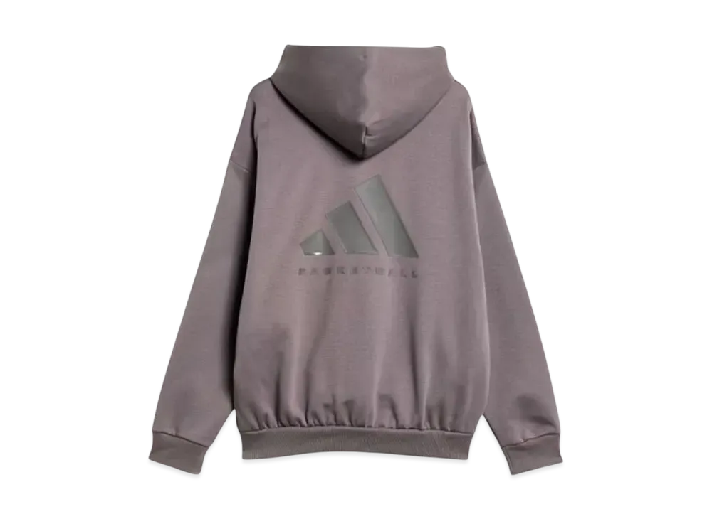 adidas One Basketball Fleece Parka "Charcoal"