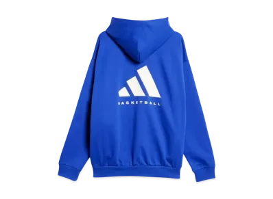 adidas One Basketball Fleece Parka "Lucid Blue"