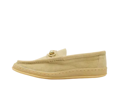MANEBU Women's BITCH Suede "Sand Beige"